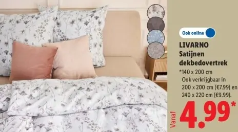 Aanbieding: Satijnen dekbedovertrek