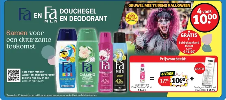 Aanbieding: Fa Douchegel en Deodorant