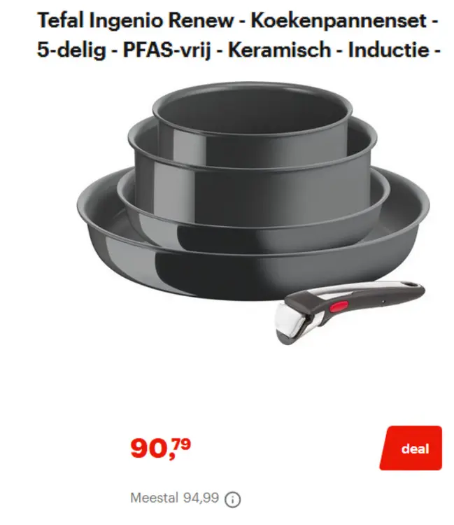Aanbieding: Tefal ignenio renew