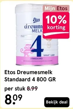 Aanbieding: Dreumesmelk Standaard 4