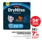 Offre: SOUS-VETEMENTS DE NUIT DRYNITES