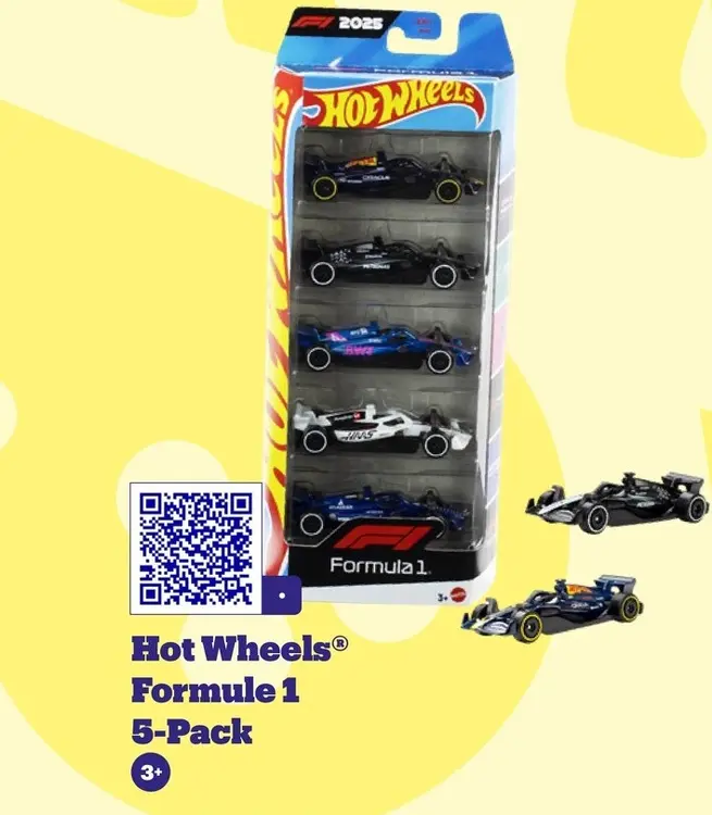 Aanbieding: Hot Wheels® Formule 1 5-Pack