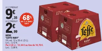 Offre: BIÈRE "LEFFE RUBY"