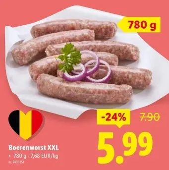 Promotie: Boerenworst XXL