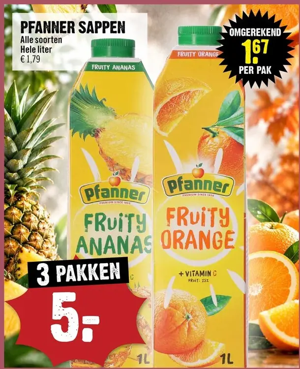 Aanbieding: Pfanner Sappen