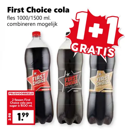 Aanbieding: First Choice cola