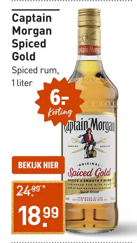 Aanbieding: Captain Morgan Spiced Gold