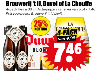 Aanbieding: Brouwerij 't IJ, Duvel of La Chouffe