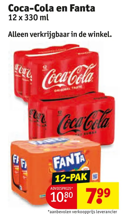 Aanbieding: Coca-Cola en Fanta