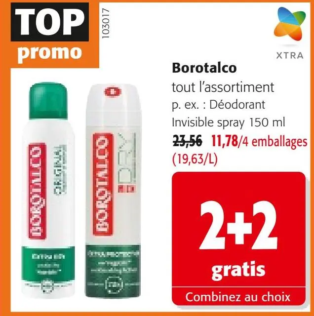 Offre: Borotalco
