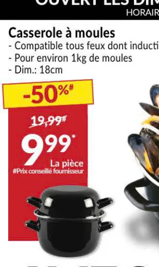 Offre: Casserole à moules