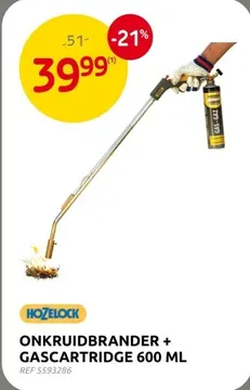 Aanbieding: Onkruidbrander + gascartridge
