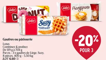 Offre: Gaufres ou pâtisserie