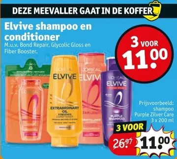 Aanbieding: Elvive shampoo en conditioner