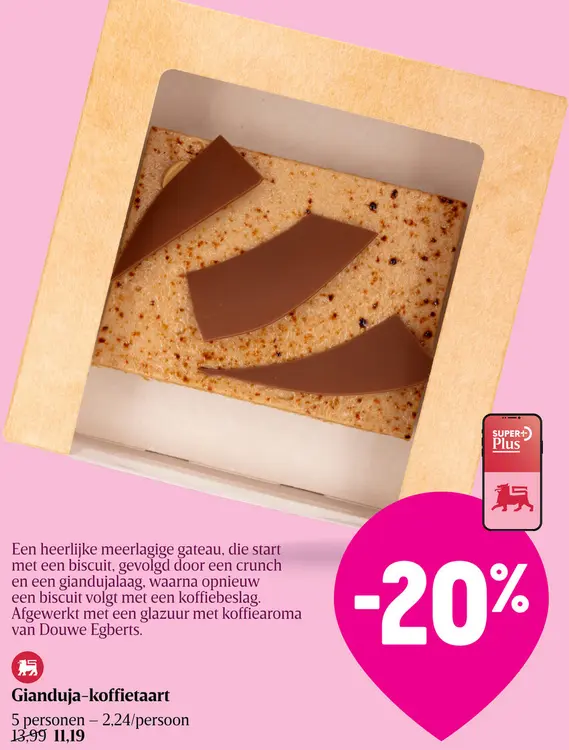 Promotie: Gianduja-koffietaart