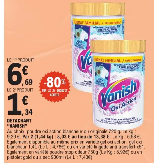 Promotie: Detachant "Vanish"