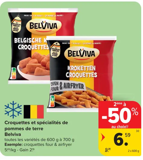 Offre: Croquettes et spécialités de pommes de terre