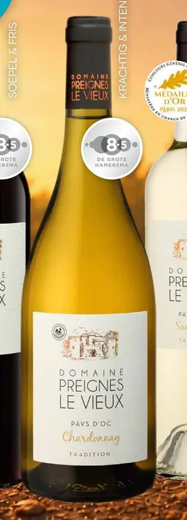 Aanbieding: Domaine Preignes Le Vieux Pays d'Oc (€34 per doos)