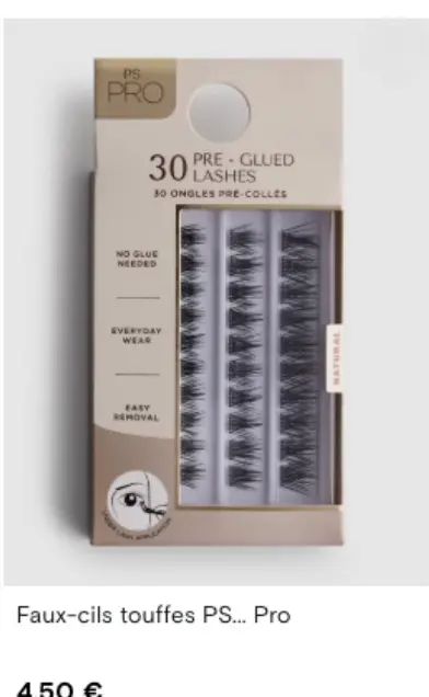 Offre: Faux-cils touffes