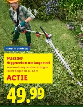 Aanbieding: Heggenschaar met lange steel