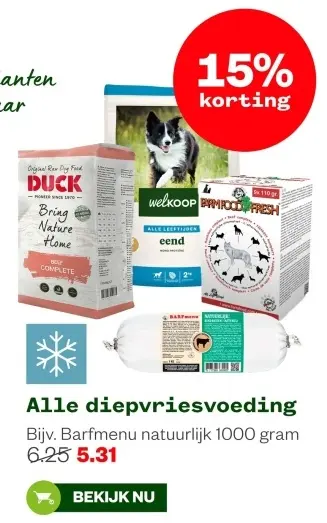 Aanbieding: Alle diepvriesvoeding