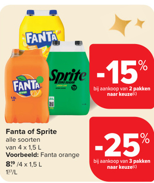 Aanbieding: Fanta of Sprite