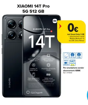 Aanbieding: XIAOMI 14T Pro 5G 512 GB