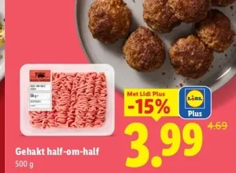 Aanbieding: Gehakt half-om-half