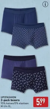 Aanbieding: UP2FASHION 2-pack boxers