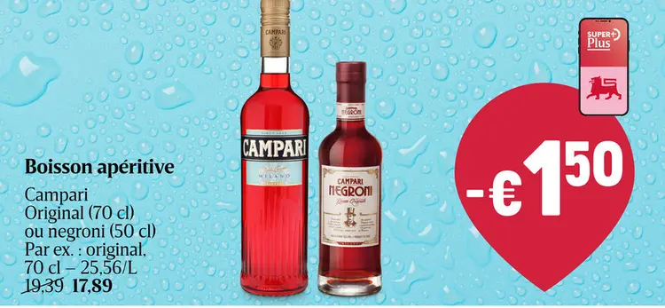 Offre: Boisson apéritive
