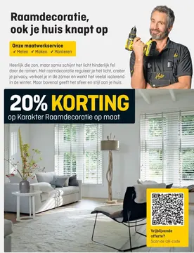 Aanbieding: Karakter Raamdecoratie op maat
