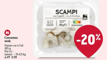Offre: Crevettes wok