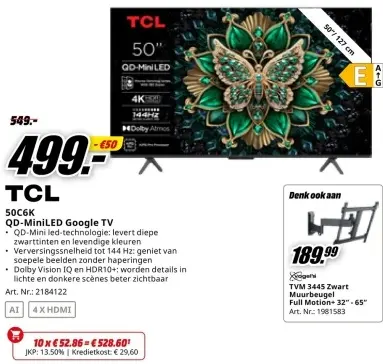 Promotie: 50C6K QD-MiniLED Google TV
