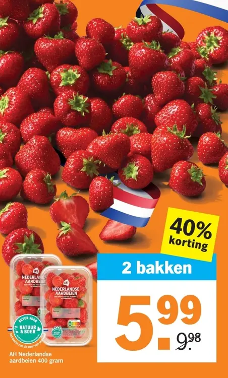 Aanbieding: Nederlandse aardbeien