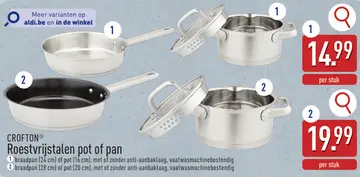 Aanbieding: Roestvrijstalen pot of pan