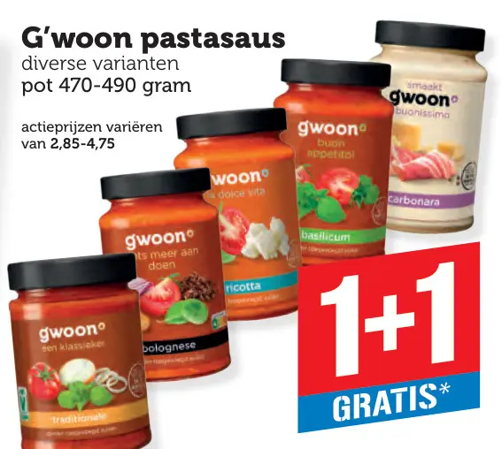 Aanbieding: G'woon pastasaus