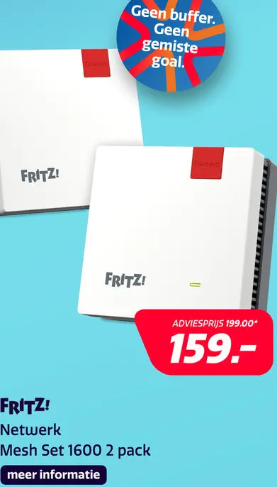 Aanbieding: FRITZ! Mesh Set 1600 2 pack