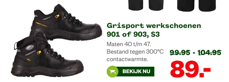 Aanbieding: Grisport werkschoenen 901 of 903, S3