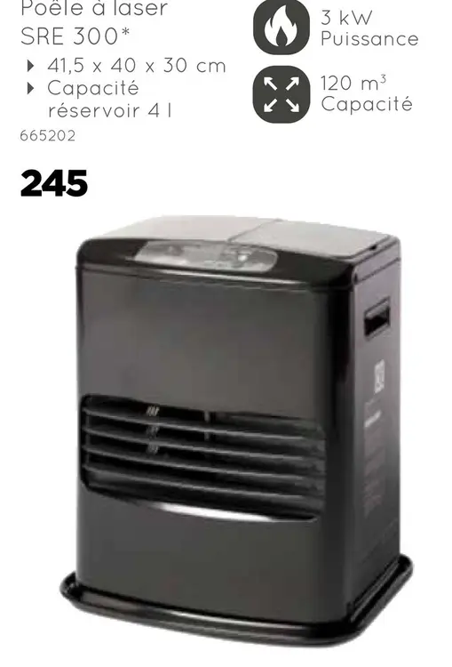 Offre: Poêle à laser SRE 300*
