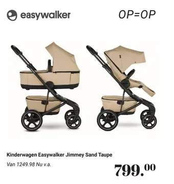 Aanbieding: Kinderwagen Easywalker Jimmey Sand Taupe