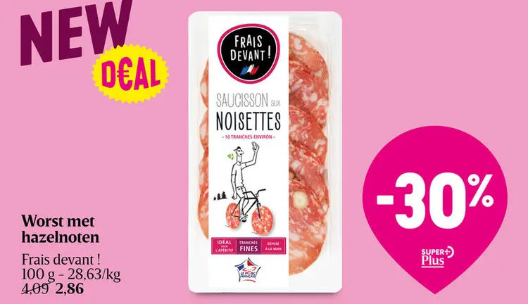 Aanbieding: Worst met hazelnoten