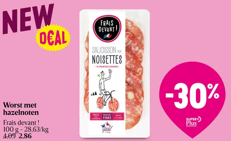 Aanbieding: Worst met hazelnoten
