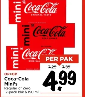Aanbieding: Coca-Cola Mini's