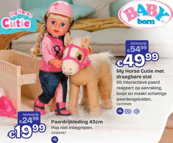 Aanbieding: My Horse Cutie met draagbare stal