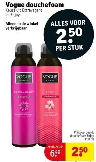 Aanbieding: Vogue douchefoam