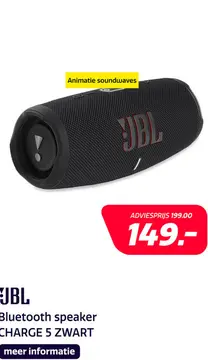 Aanbieding: JBL CHARGE 5 ZWART