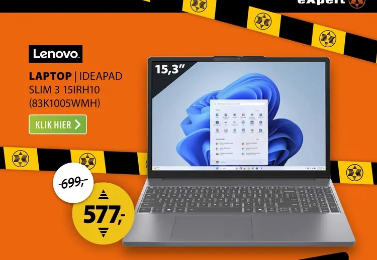 Aanbieding: Lenovo IdeaPad Slim 3 15IRH10 (83K1005WMH)