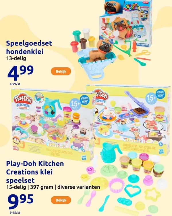 Aanbieding: Speelgoedset hondenklei