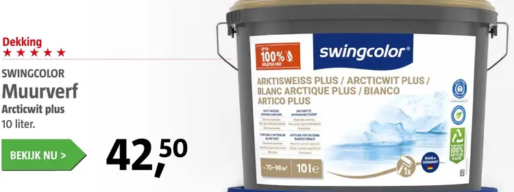 Aanbieding: Muurverf Arcticwit plus