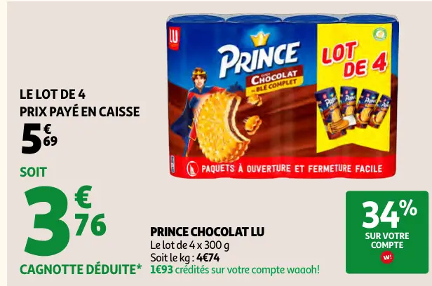 Offre: Prince chocolat
